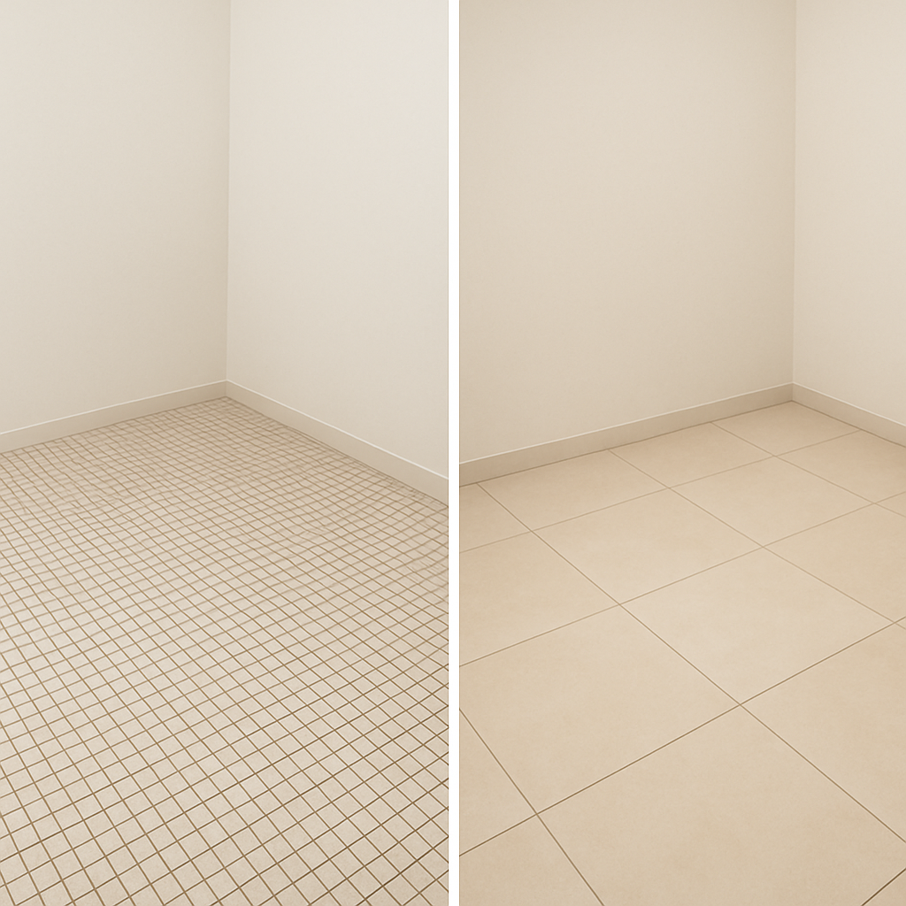 Один метраж, разное ощущение пространства