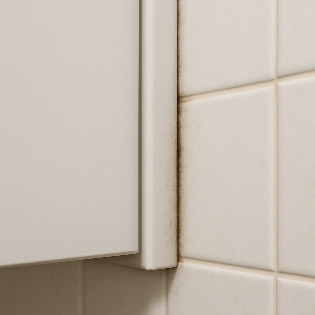 Зазор между шкафом и плиткой