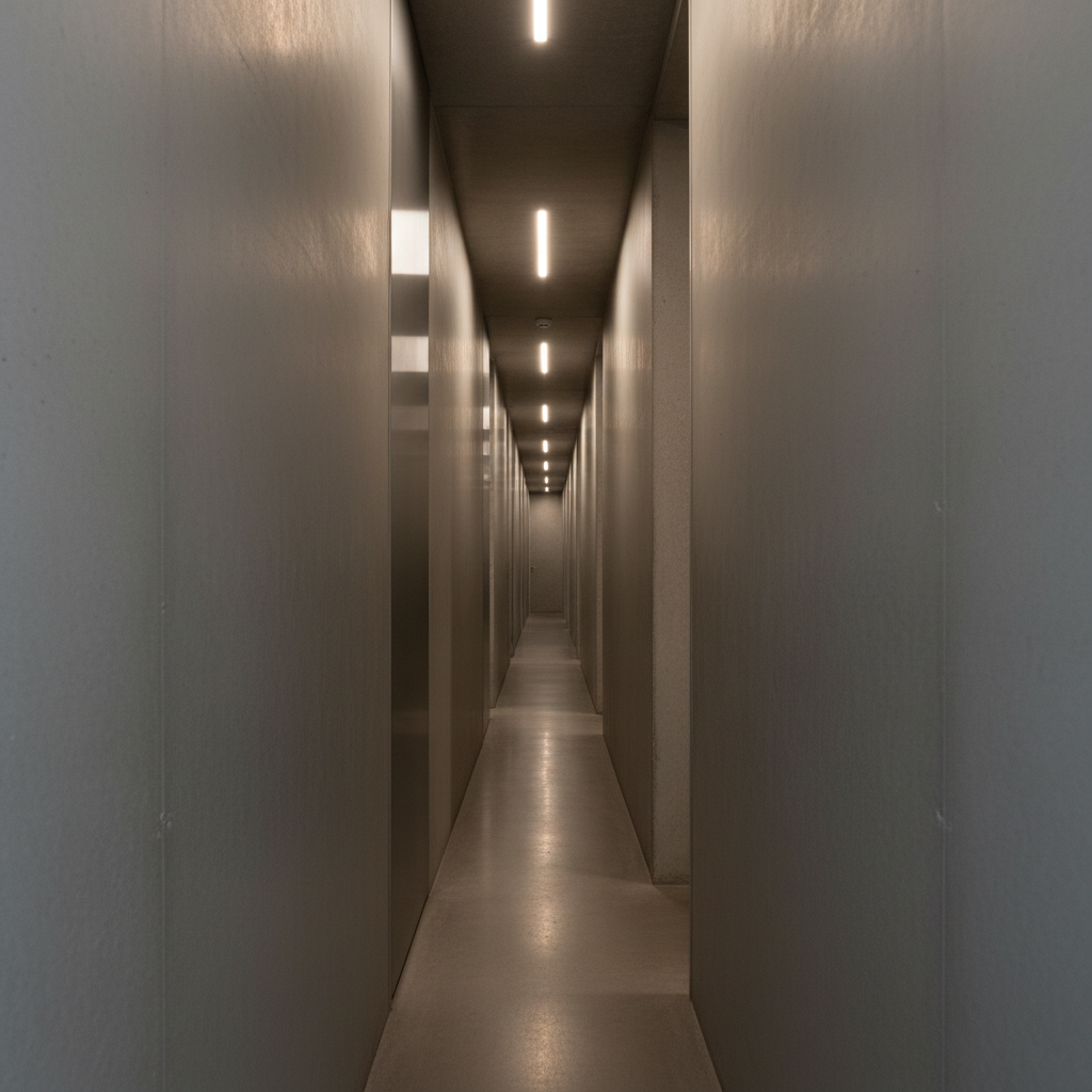 Узкий коридор до отделки