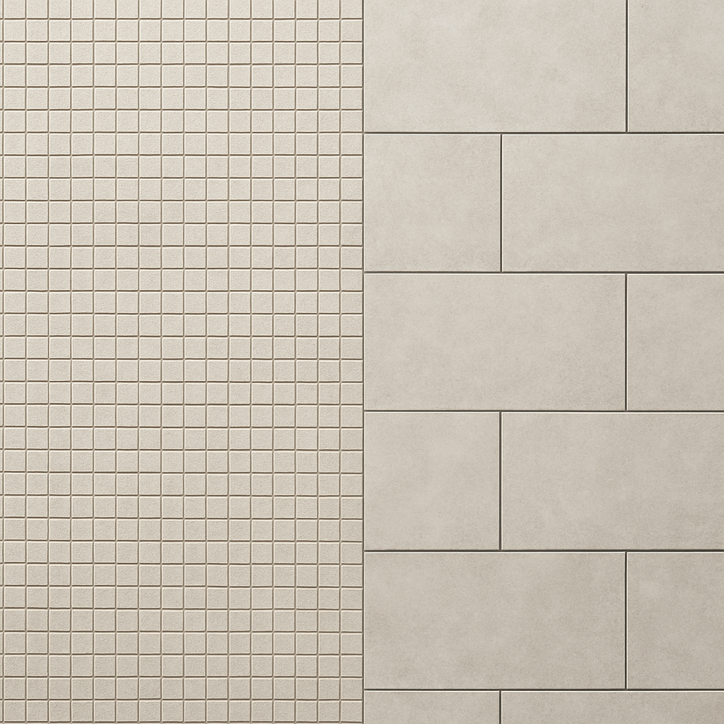 Сетка швов определяет визуальный объём пола