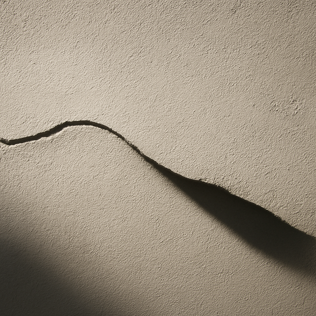 Тень от перепада при боковом свете