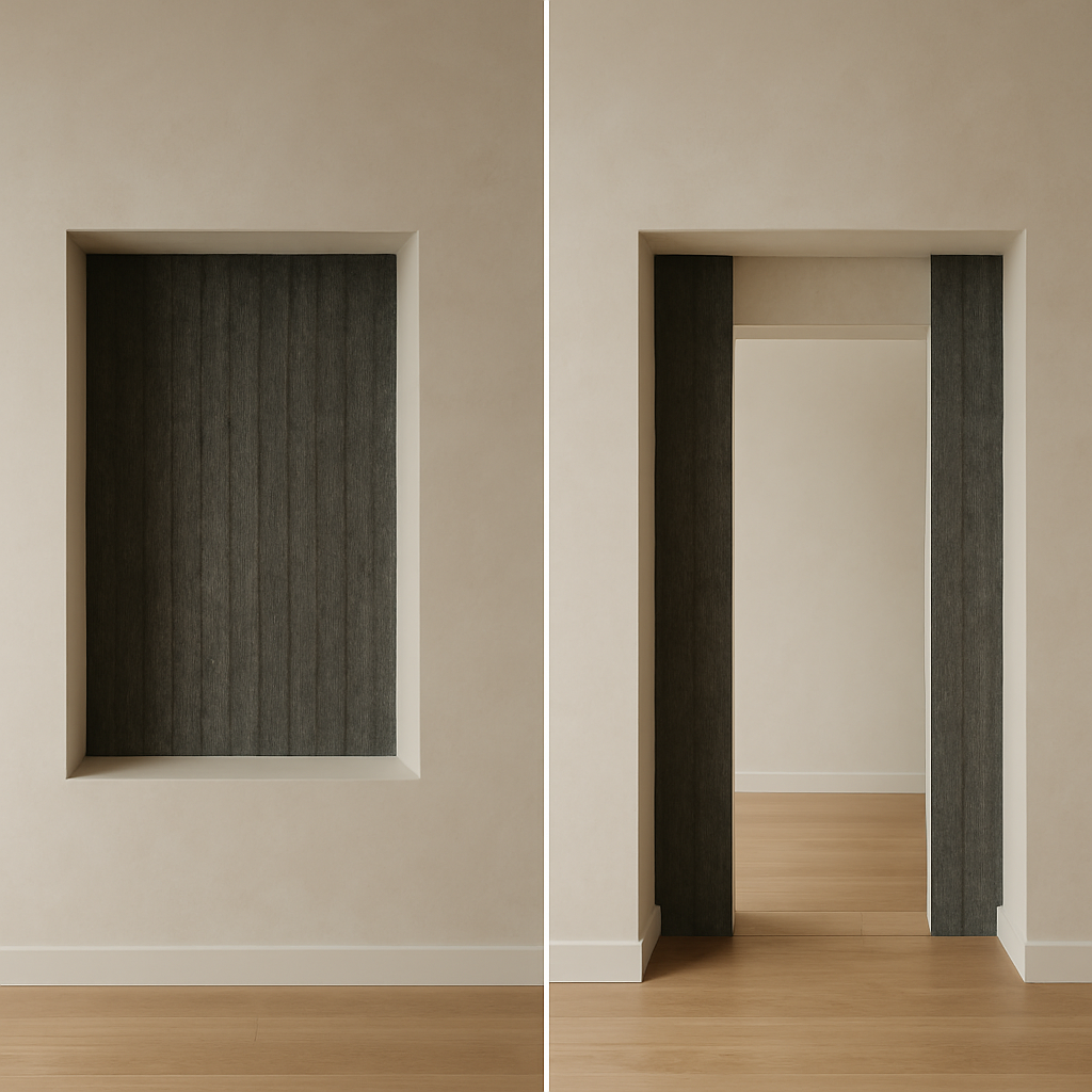 Ниша помогает, проём мешает