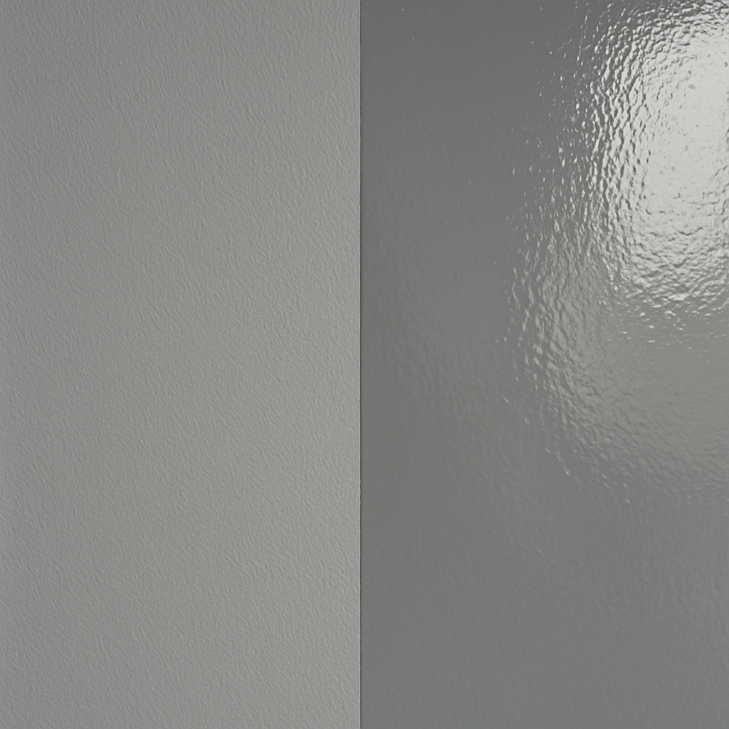 Матовая и глянцевая краска при боковом свете