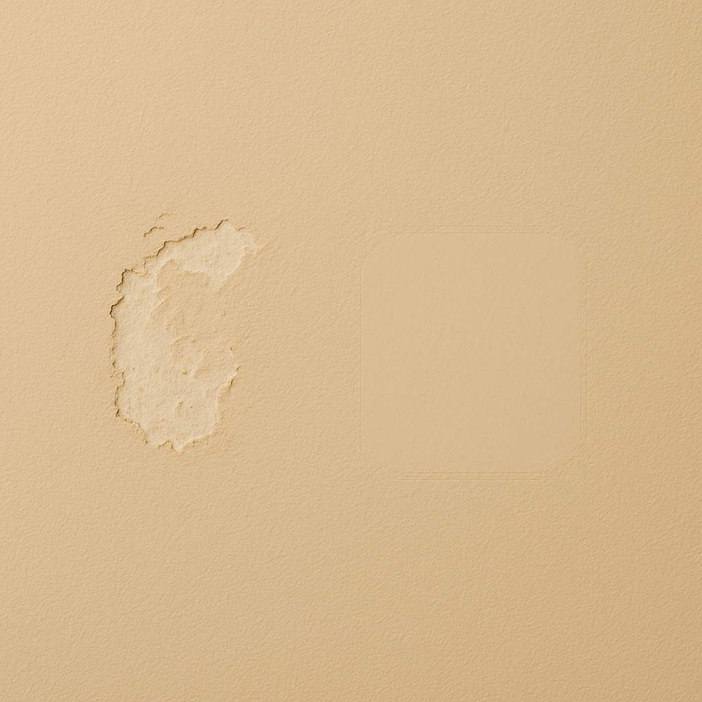 Точечный ремонт потёртости на моющейся краске