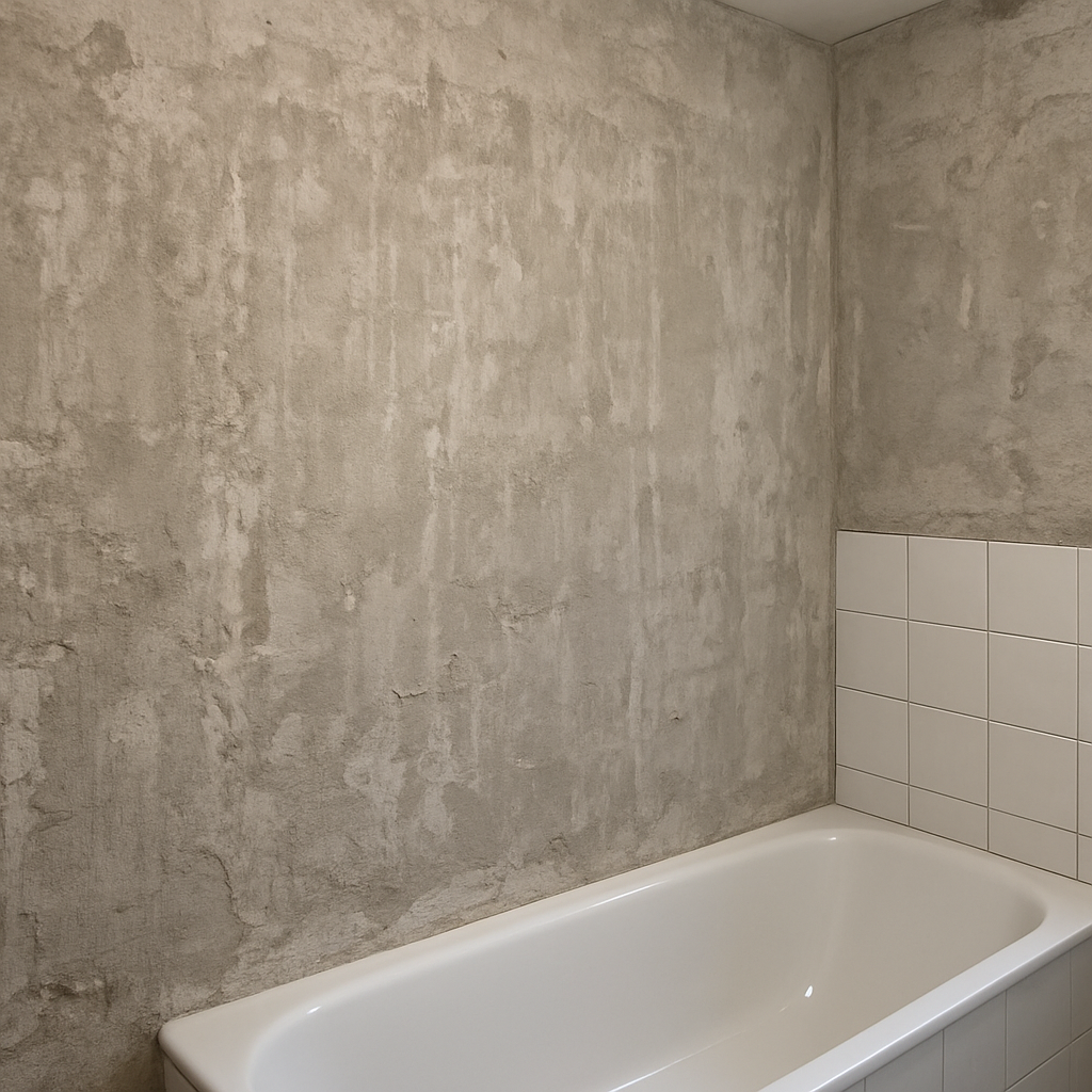 Стена зачищена до основания перед обработкой