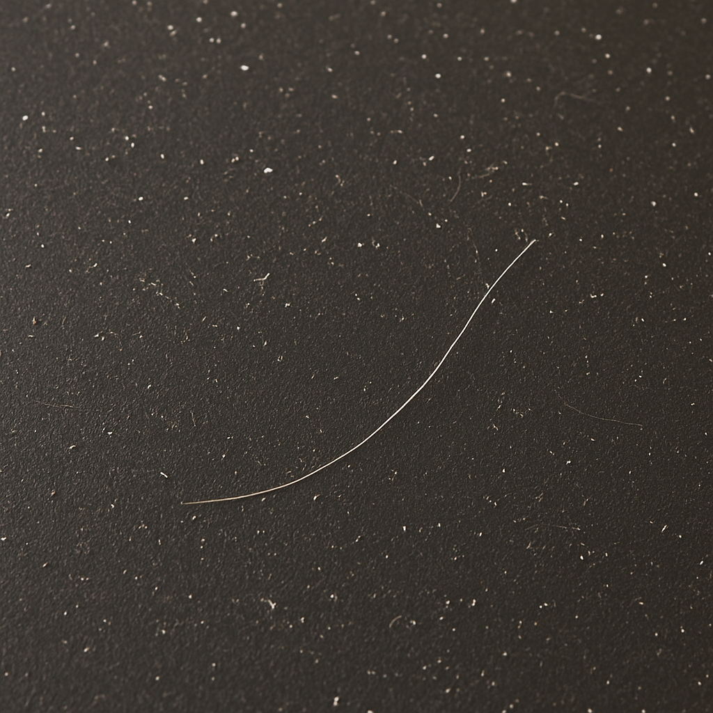Пыль на матовом тёмном полу