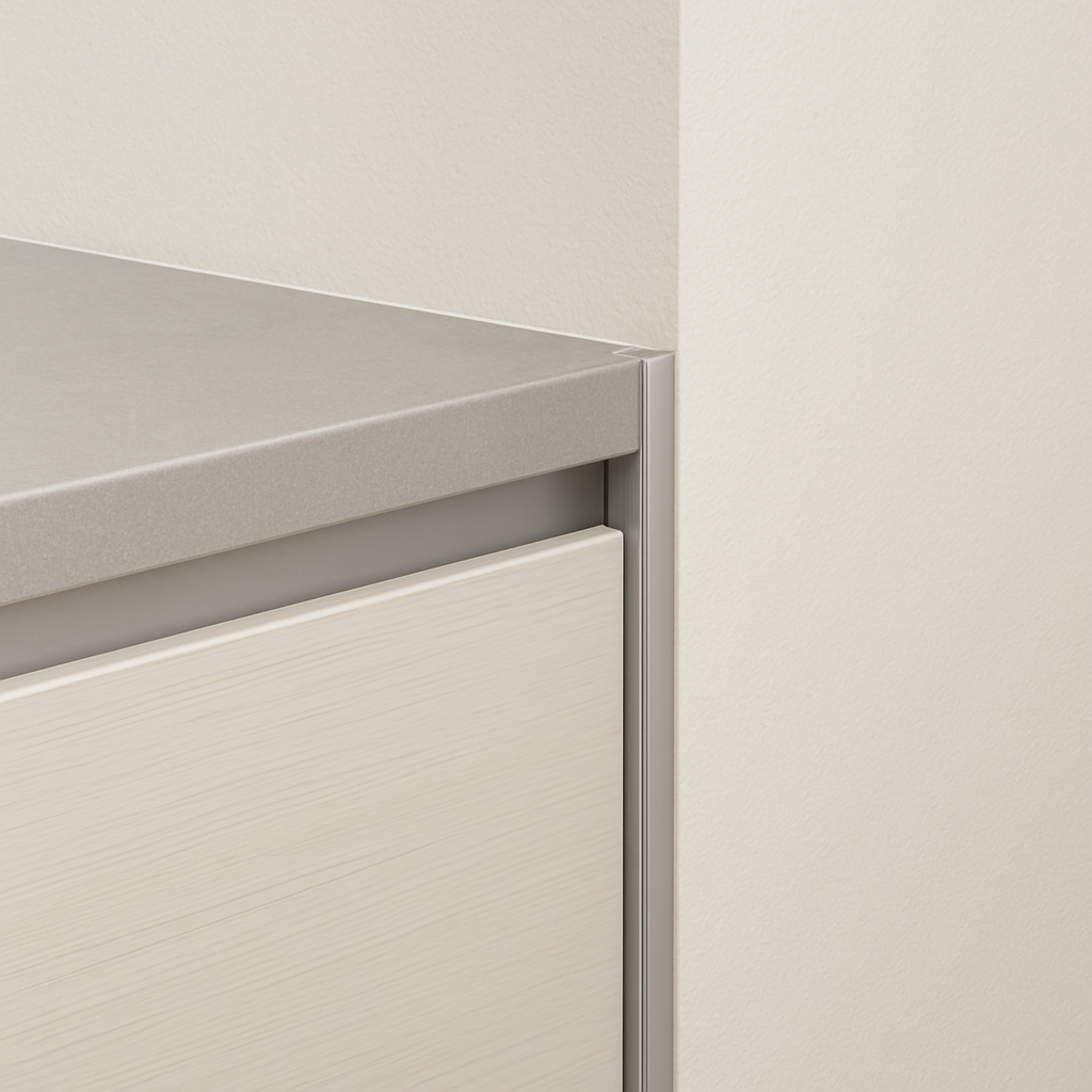 Угловой профиль на торце гарнитура