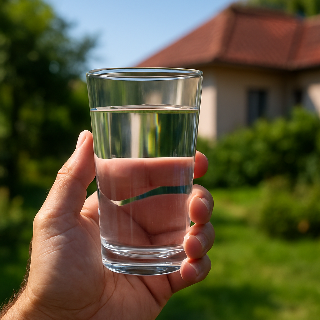 Чистая вода из скважины на участке